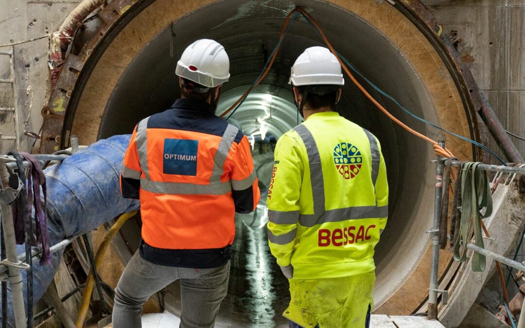 Microtunnel de 610m sous la Seine